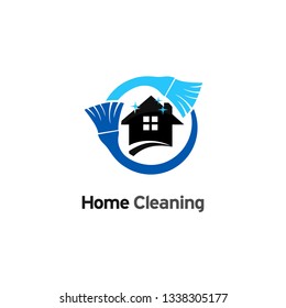 House cleaning service logo Vector