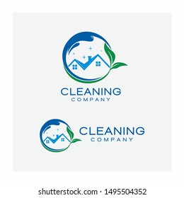 House Cleaning Service Logo Vector