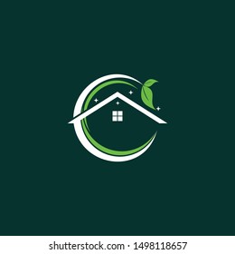 House Cleaning Service Naturally Business Logo