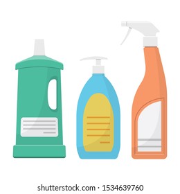 House cleaning supplies vector design illustration isolated on white background