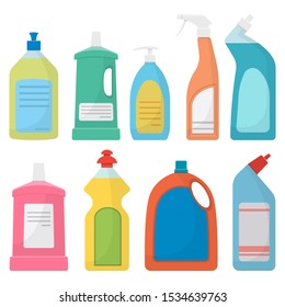 House cleaning supplies vector design illustration isolated on white background