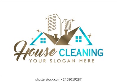 house cleaning wash service vector graphic business logo design template minimalist modern illustration symbol creative.