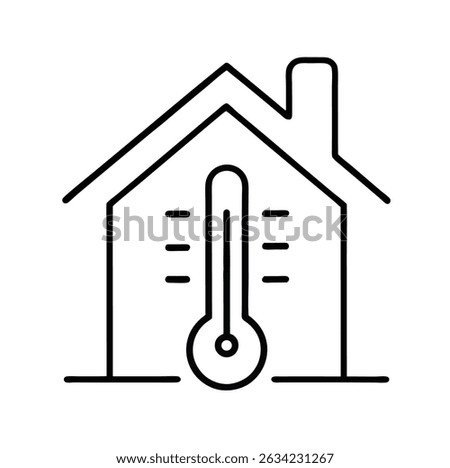 House Climate Control vector icon