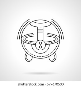 House climate humidity control. Flat line vector icon