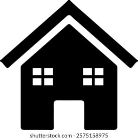House clipart design on plain white transparent isolated background for card, shirt, hoodie, sweatshirt, apparel, tag, mug, icon, poster or badge