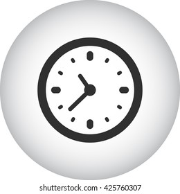 House clocks sign simple icon on background