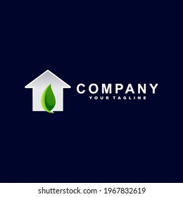 house color gradient logo design