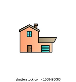 House color gradient vector icon