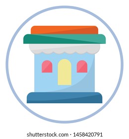 House Color Vector icon elegant which can be easily modified or edited