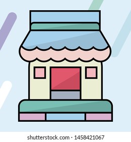 House Color Vector icon elegant which can be easily modified or edited