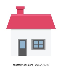 House Color Vector Icon, das leicht zu ändern


