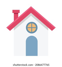 House Color Vector Icon, das leicht zu ändern

