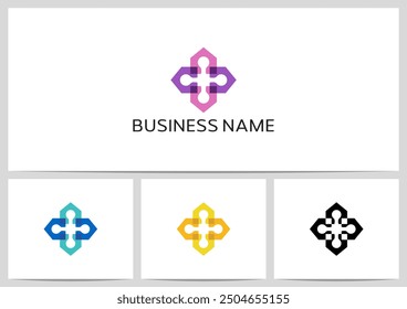 House As Compass Arrow Direction Logo Design
