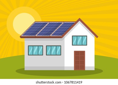 House concept. Flat illustration of house vector concept for web