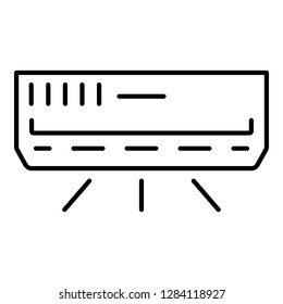 House conditioner icon. Outline house conditioner vector icon for web design isolated on white background