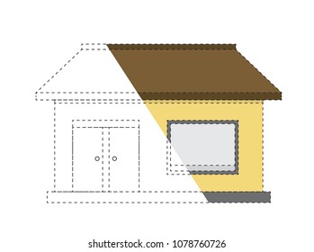 house connect the dot and color 