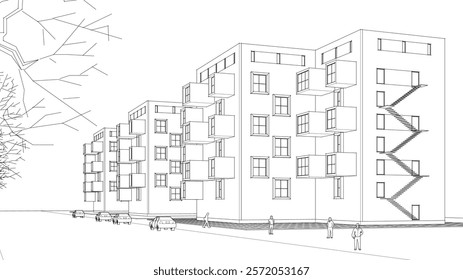 house with consoles urban development