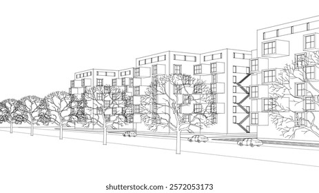 house with consoles urban development