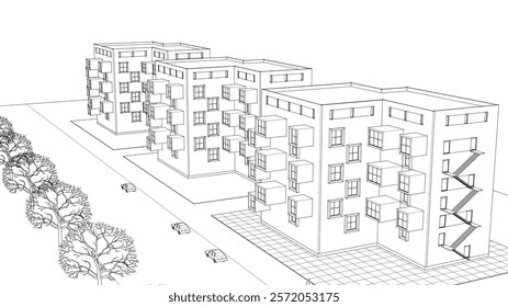 house with consoles urban development