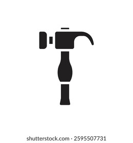 House Construction Hammer Filled Icon Vector Illustration