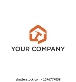 House construction logo design template