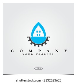 Logotipo de construcción de la casa premium elegante plantilla de vectores 10