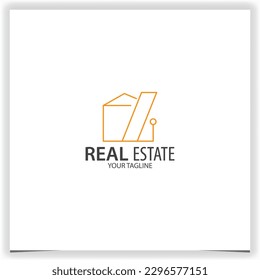 house construction logo premium elegant template vector eps 10