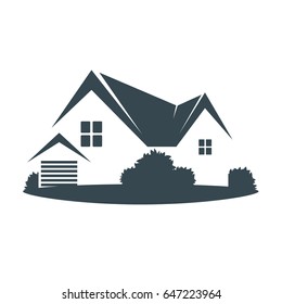 House construction and renovation symbol for business