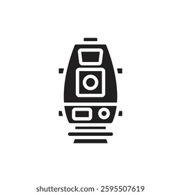 House Construction Topography Filled Icon Vector Illustration