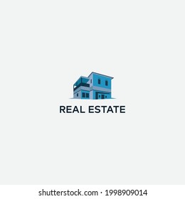 house contemporary logo design estate