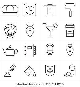 house contents vector design set