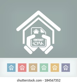 House Contract Icon