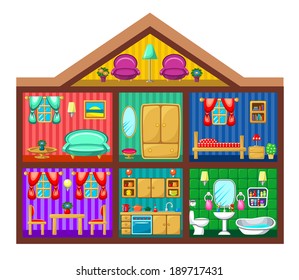 House Cut Vector Stock Vector (Royalty Free) 102801356 | Shutterstock