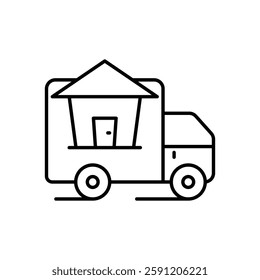 House Delivery vector icon design use realestate illustration