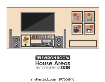 House design over beige background, vector illustration