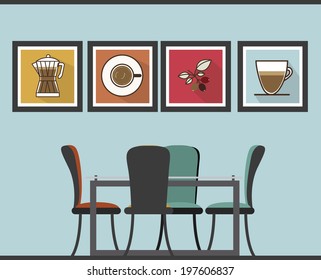 House design over blue background, vector illustration