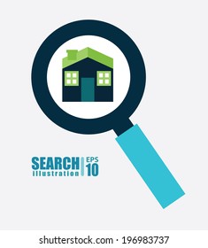 House design over white background, vector illustration
