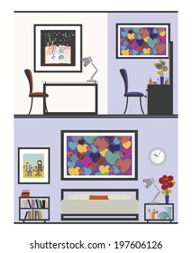 House design over white background, vector illustration