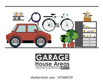 House design over white background, vector illustration