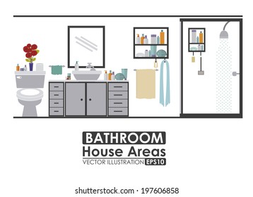 House design over white background, vector illustration