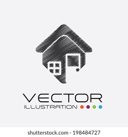 House design over white background, vector illustration