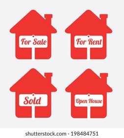 House design over white background, vector illustration