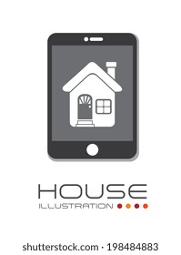 House design over white background, vector illustration