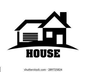 House design over white background, vector illustration.