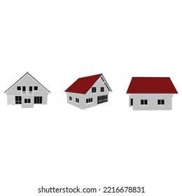house design with red roof
