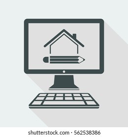 House design - Vector icon for computer website or application