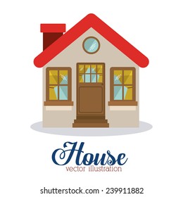 House design, vector illustration.