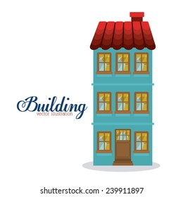 House design, vector illustration.