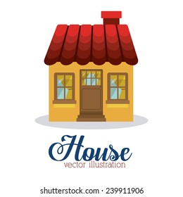 House design, vector illustration.