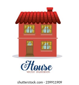 House design, vector illustration.